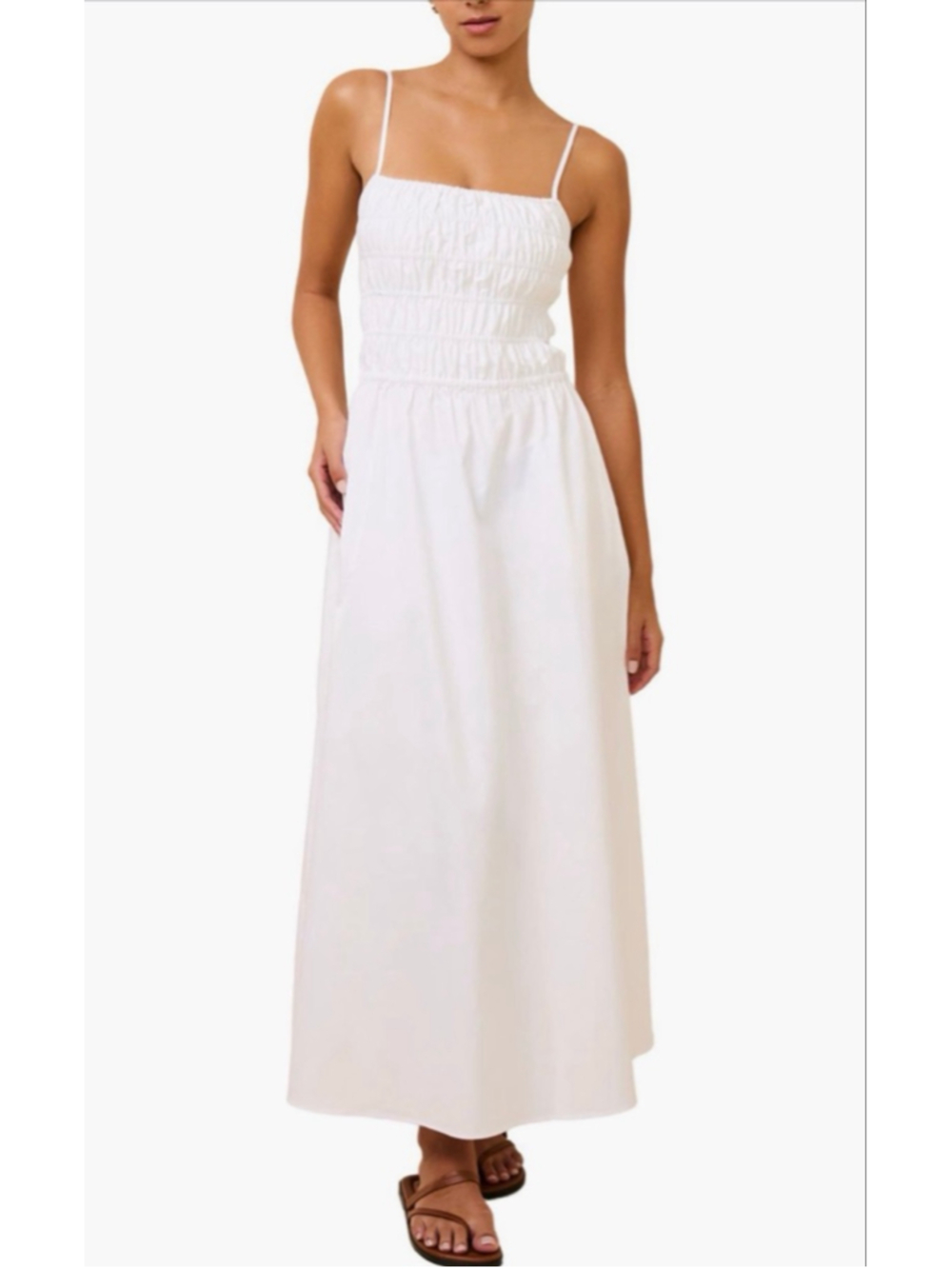 Solid & Striped Swim Cover- up/ Dress, Optic White, NWT